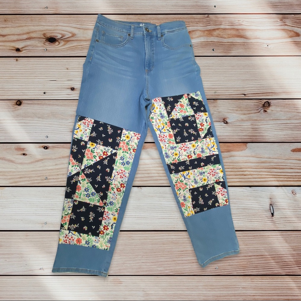 Mom Jeans Patchwork Style and Company 4 NWT
